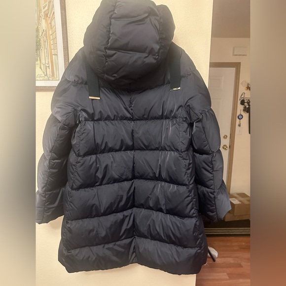 Herno A-Shape Down Jacket In Satin.  Color “New Blue”. Size 52. $1080 - Picture 10 of 16